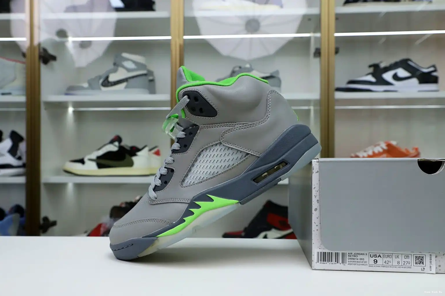 BEAN' 'GREEN JORDAN AIR Kimikick RETRO 5 2022 0808
